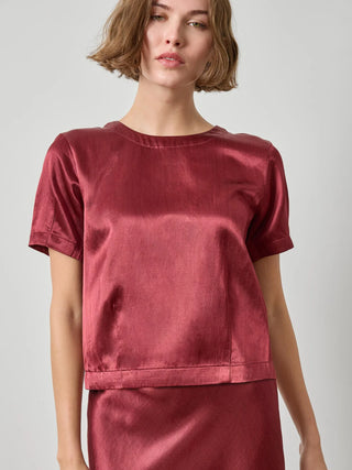 Slub Woven Darted Top