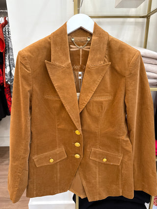 Goldie Cord Jacket - Leather Brown
