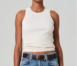 Isabel Rib Tank - Dune