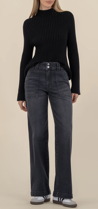 Hera Turtleneck Sweater - Black