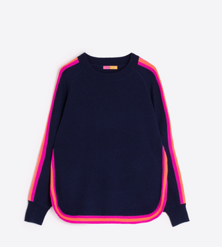 Sweater - Navy/Pink