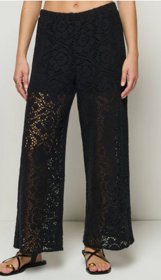 Linney Lace Pant - Jet Black