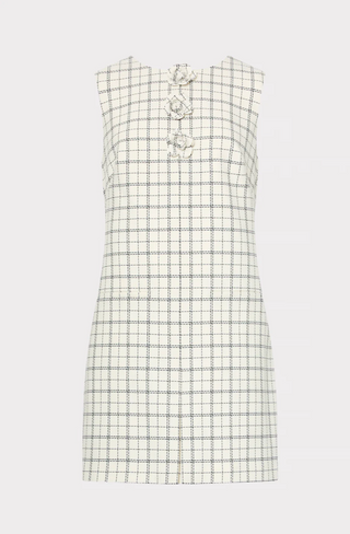 Saylor Plaid Mini - White/Black