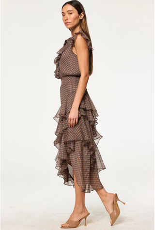 Ilysa Dress - Brown Paisley