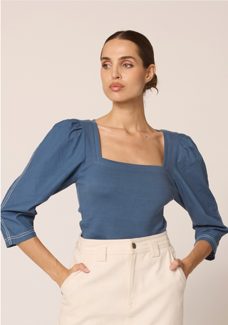 Skye Top - Bluefin
