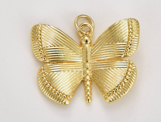 Large Gold Butterfly Charm