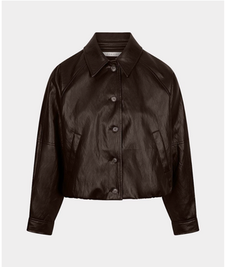 Jacket Bomber Faux Leather