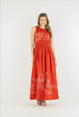 Sorrento Dress - Rossa