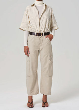 Marcelle Low Slung Cargo Sateen - Burnished Quartz