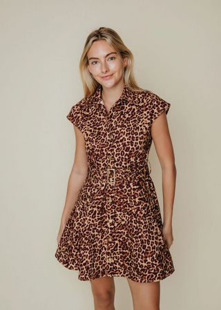Collette Dress-Cheetah