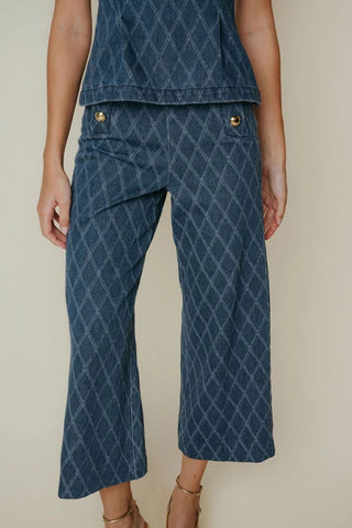 Pearl Pants - Textured Denim