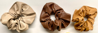 Vegan Leather Scrunchie