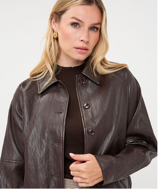 Jacket Bomber Faux Leather