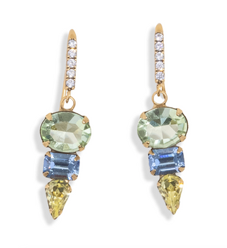 Kennedy Drop Earrings, Green