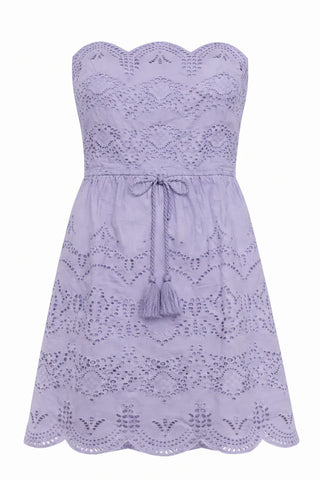 Zandra Dress - Lilac Eyelet