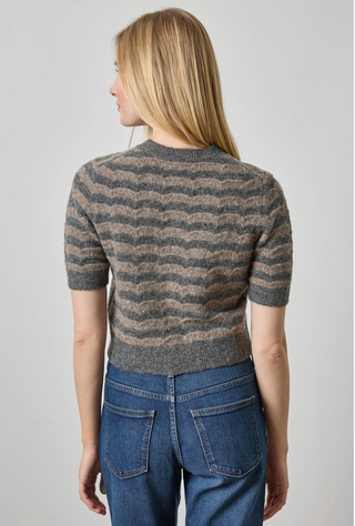 Short Sleeve Crewneck Cardigan