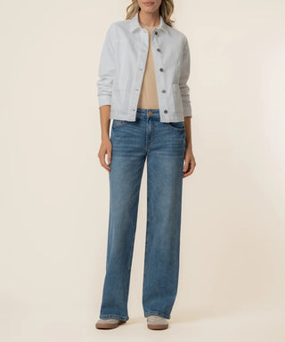Matilda Crop Trucker Jacket W/ Patch Pockets