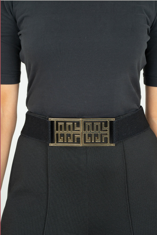Signature Logo Belt - Black