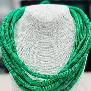 Slub 8-Strand Necklace Kelly Green