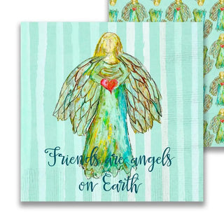 Friends are Angels on Earth Cocktail Napkin