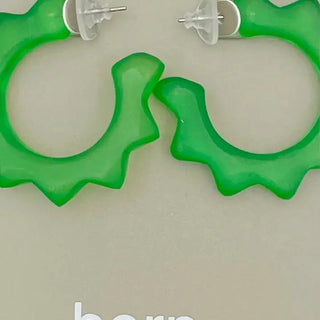 Retro Frosted Hoop Green