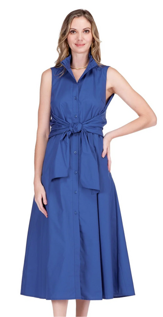 Back Wrap Maxi Dress - Navy