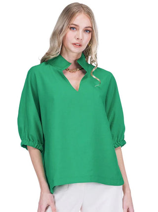 Collar Top - Green