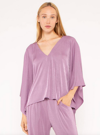 Slinky Caftan Top - Lavender