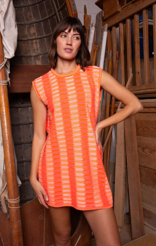Wells Dress - Bright Orange