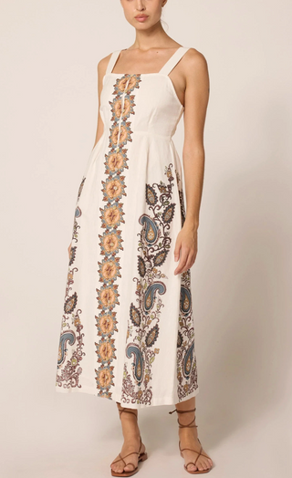 Jolene Ankle Dress - Veneto Paisley Print