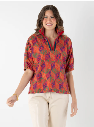 Poppy Top - Vintage Monogram