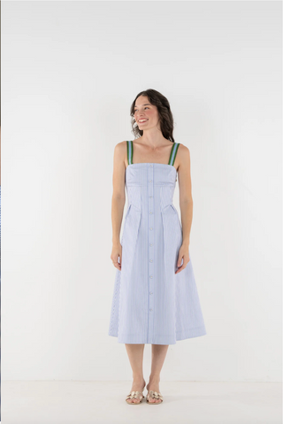 Constance Midi - Grapemist Stripe