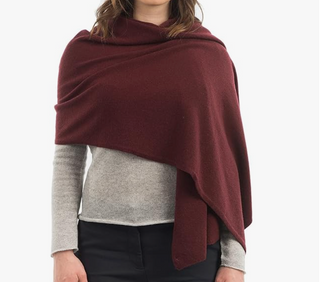 Cashmere Topper - Maroon