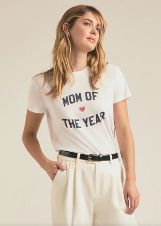 Mom Of The Year Tee - White