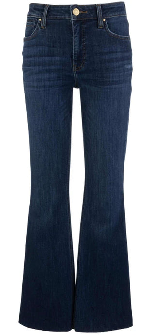 Stella High Rise Fab Ab Flare W/Raw Hem - Royalty