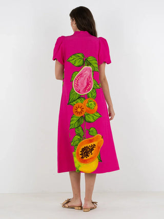 Hampton Dress - Papaya Vine