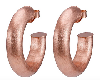 Small Chantal Hoops, Rose Gold