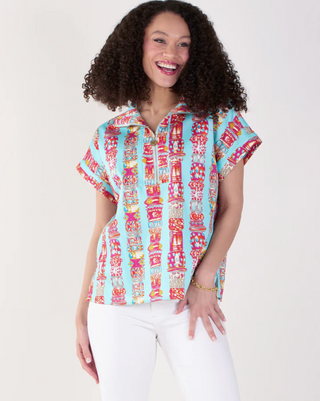 Poppy Pullover - Iconic Iris
