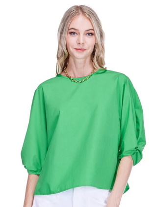 Twisted Cuff Top - Green