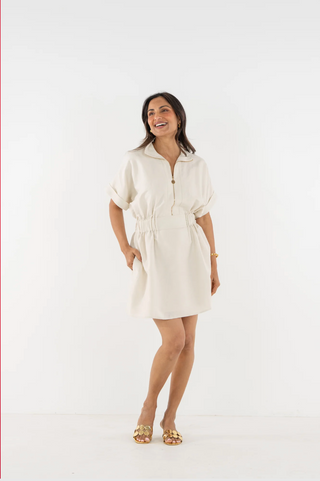 Pullover Dress - Sandshell Linen