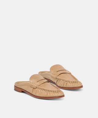 Betzy - Latte Embossed Suede
