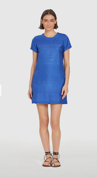 Mini Tee Dress - Cobalt