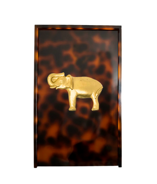 Elephant Guest Towel Box - Tortoise