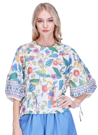 Gored Top - Festival Florals