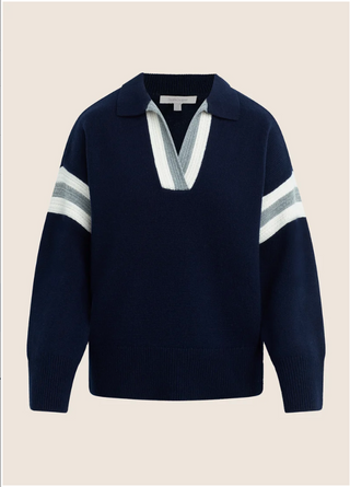 The Grace Sweater - Navy Multi