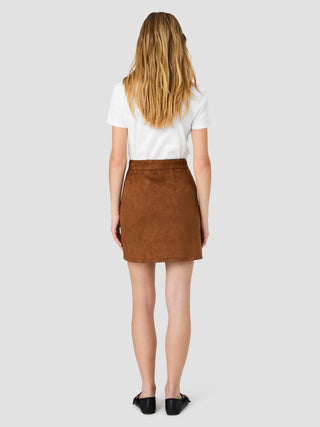 Laney Suede Patch Pocket Mini Skirt