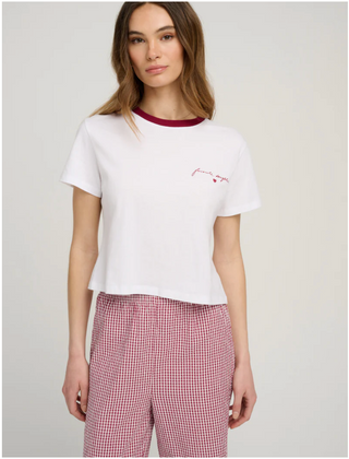 The Cropped Signature Chest Tee