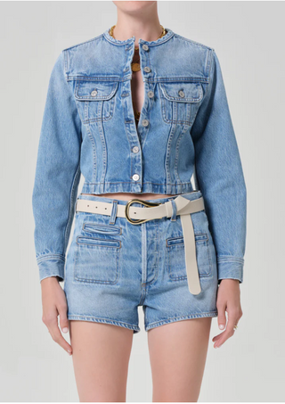 Devin Collarless Jacket - Cecil