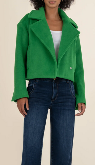Harper Notch Collar Jacket - Green