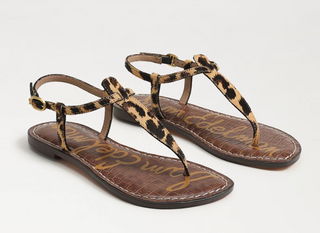 Gigi Sandal - Tan Leopard Print